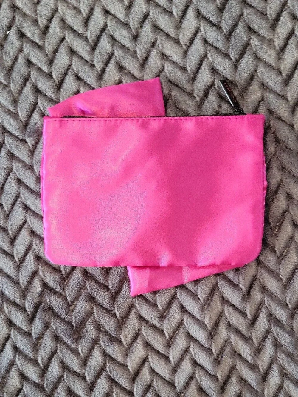 ipsy Hot Pink Satin Bow Bag